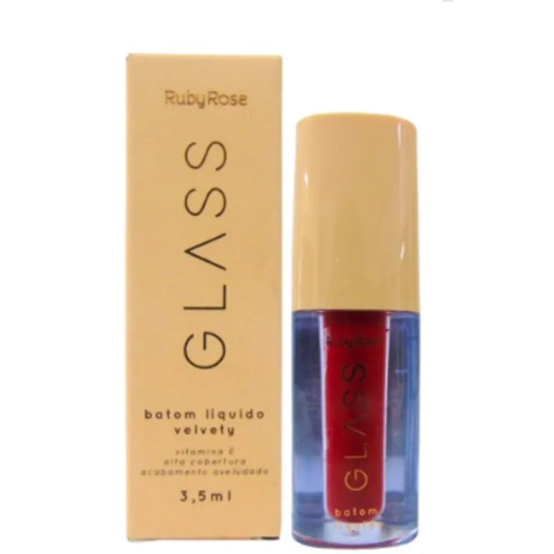 RUBY ROSE GLASS BATOM LÍQUIDO VELVETY BG04 3,5ML