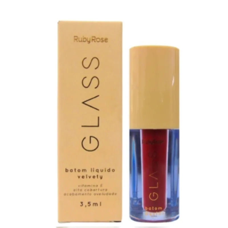 RUBY ROSE GLASS BATOM LÍQUIDO VELVETY BG08 3,5ML
