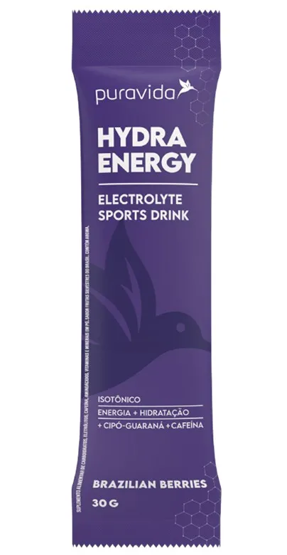 Puravida Hydra Energy - Bebida Isotônica Sabor Berries