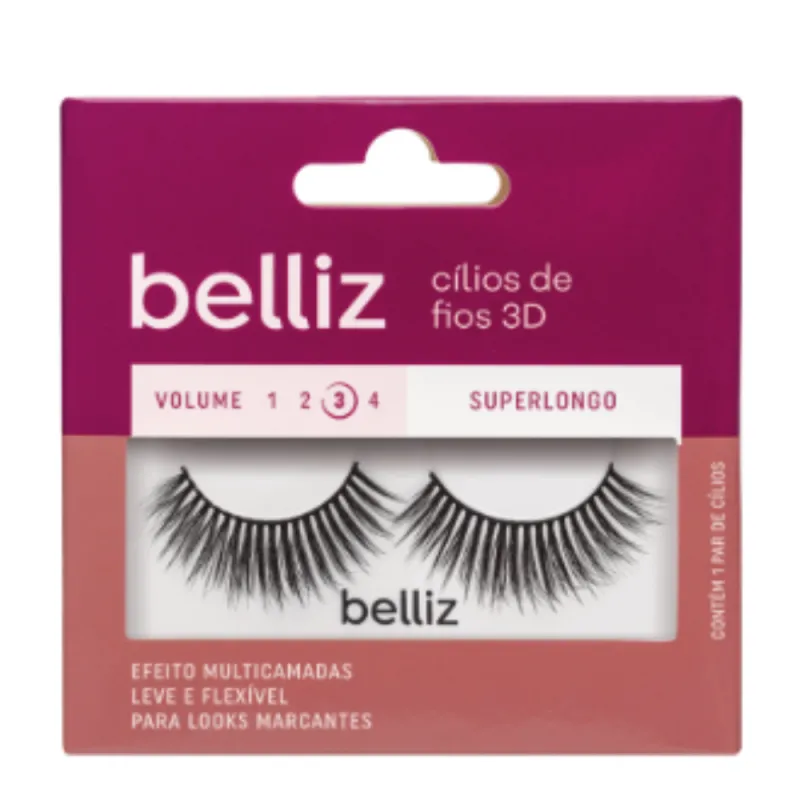Belliz CÍLIOS 3D VOL. 3 SUPERLONGO