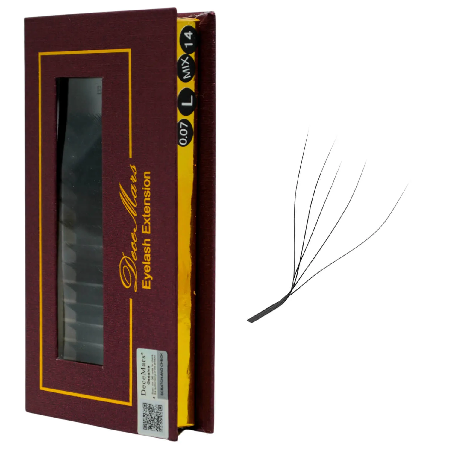 Cílios Decemars 5D Fios W L-Curl Efeito Volume Egípcio