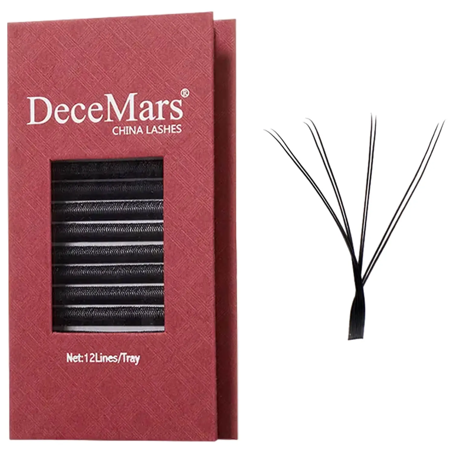 Cílios Decemars 8D W Shape Efeito Volume Egípcio