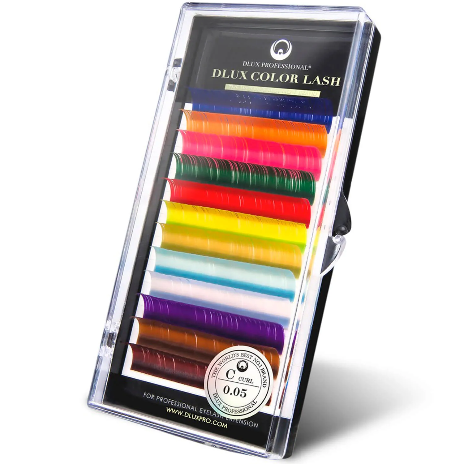 Cílios Dlux Color Lash Espessura 0.07mm 12 Linhas