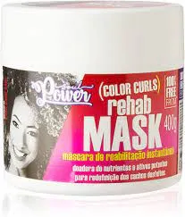 Máscara capilar Antirressecamento Soul Power Color Curls Rehab Reabilitação 400g