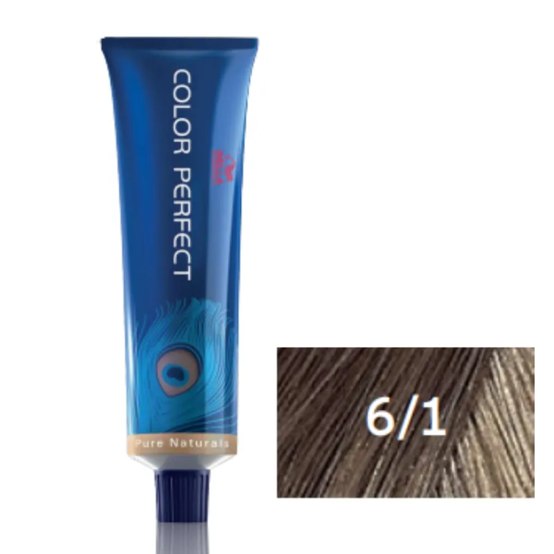 Wella Professionals Tintura Color Perfect 6-1 Louro Escuro Acinzentado 60g