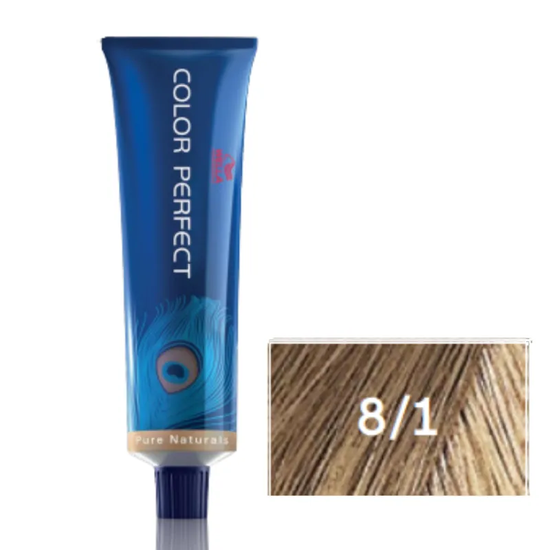 Wella Professionals Tintura Color Perfect 8-1 Louro Claro Acinzentado 60g