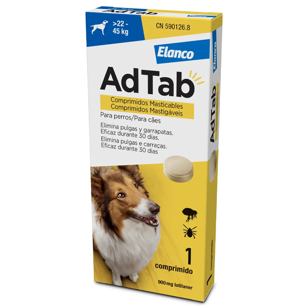 AdTAb Comprimidos Mastigáveis, Cão (22-45 kg), 1 Unidade
