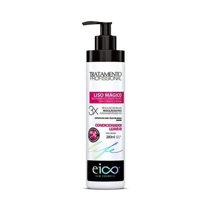 Condicionador Leave-In Eico Life Liso Mágico 280mL