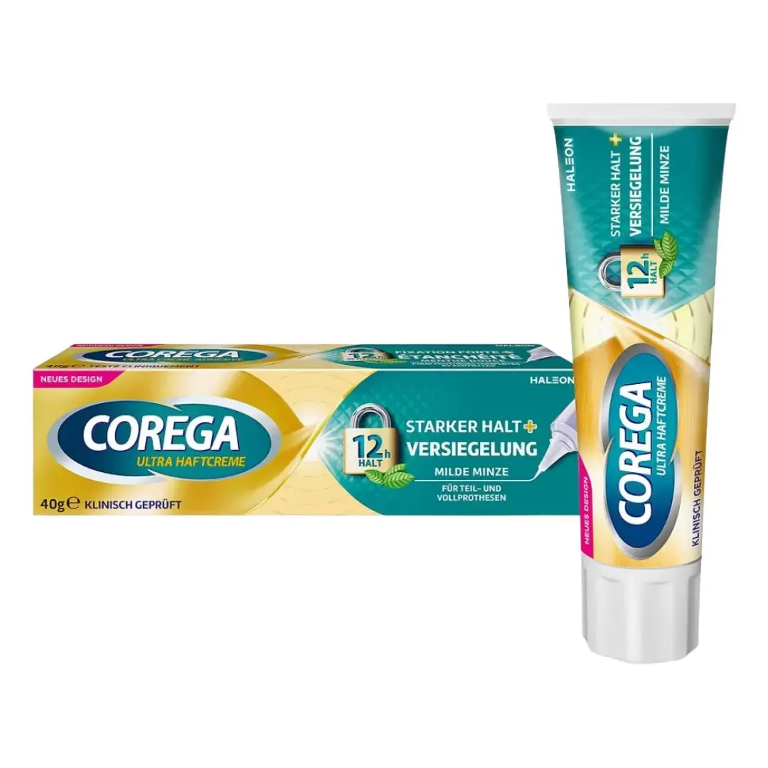 Creme de Ultra Adesivo Corega dentre