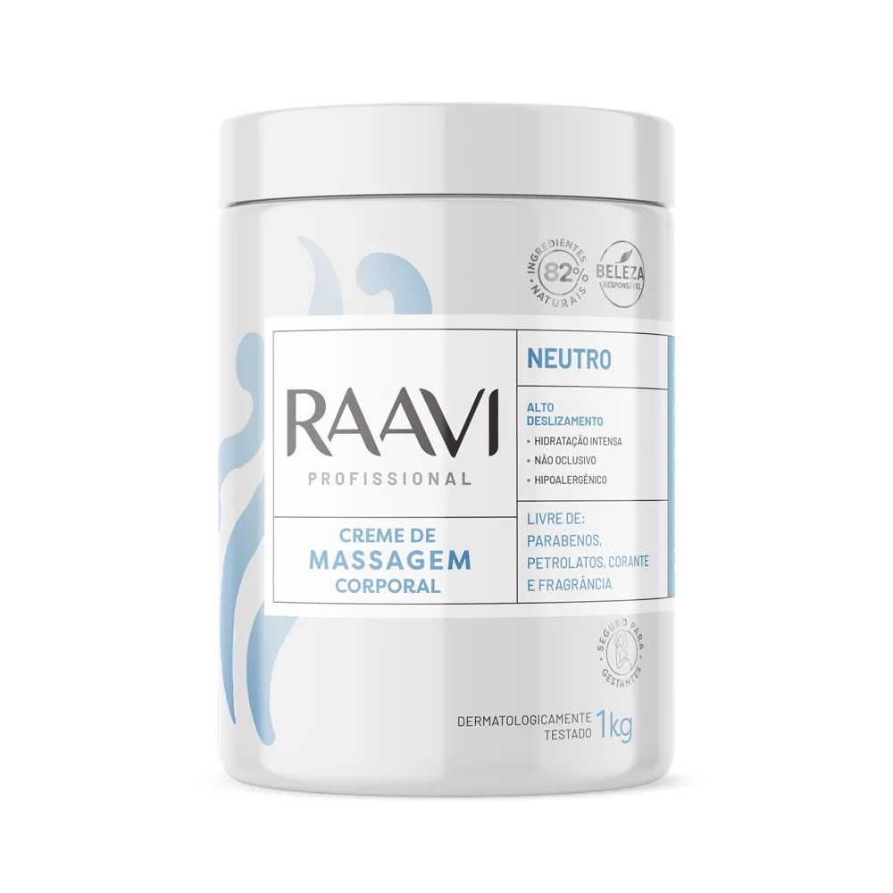 Creme de Massagem Neutro 1kg - Raavi