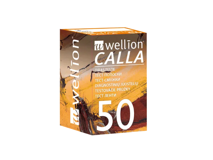 Wellion Calla Tiras Teste Glicemia 50 Unidades