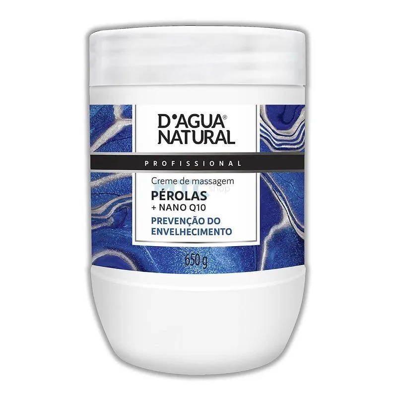 DAGUA NATURAL CREME DE MASSAGEM PEROLAS Q10 650G