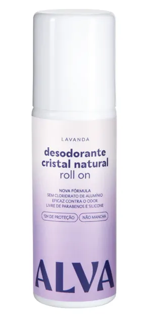 Alva Desodorante Roll-on Cristal Natural Lavanda