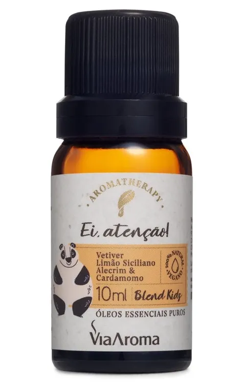 Via Aroma Blend de Óleos Essenciais Kids Ei, Atenção 10ml