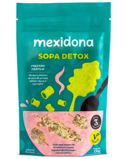 Mexidona Sopa Detox com Batata, Couve e Espinafre 130g