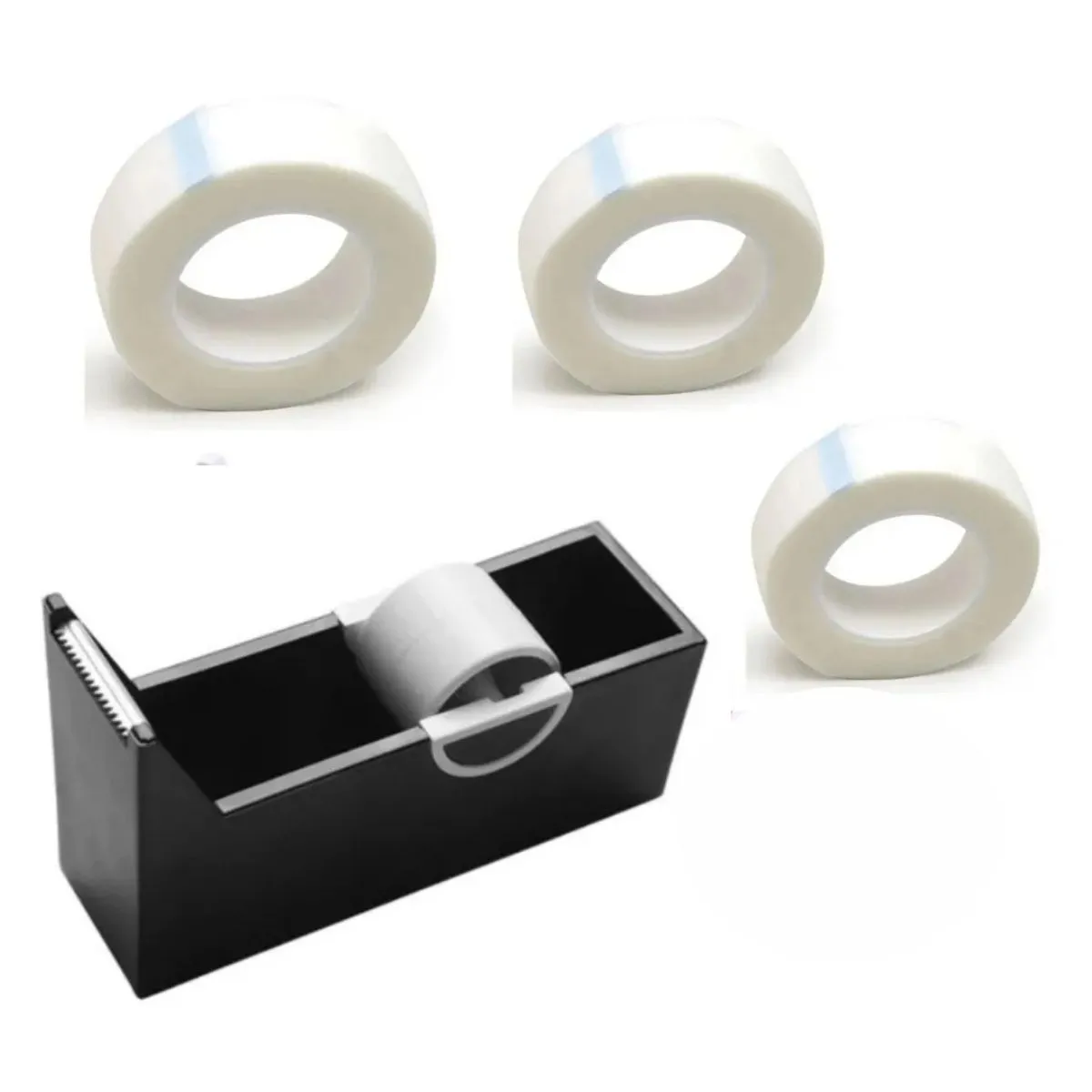 Dispensador De Fita Micropore + 3 Micropore Para Extensão De Cílios