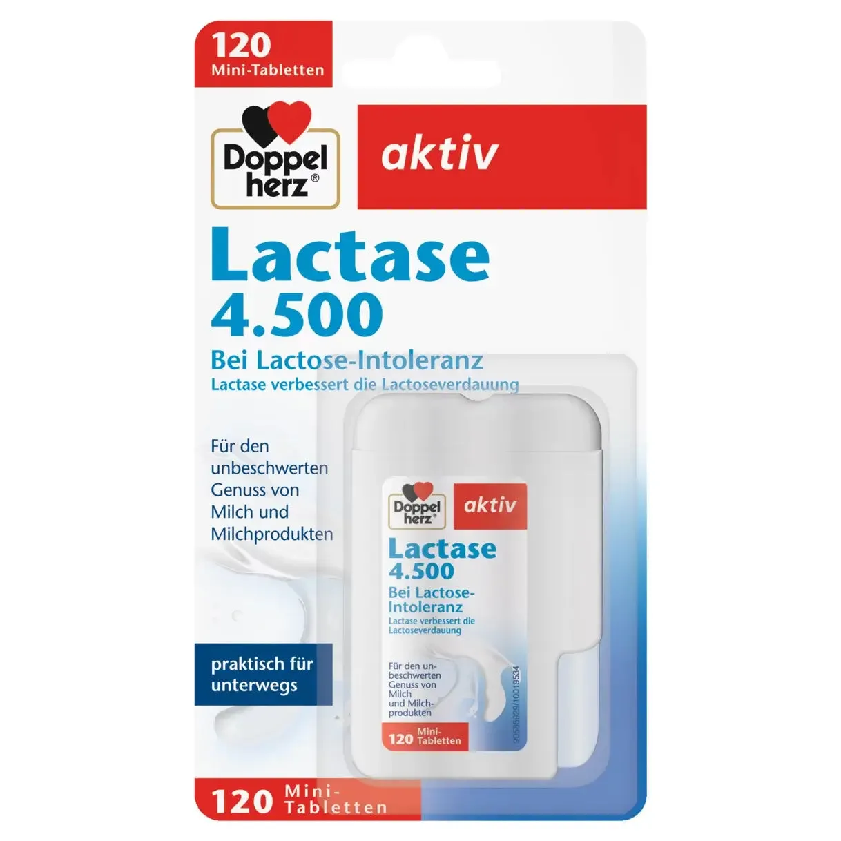 Doppelerz lactase 4.500 mini comprimidos 120 PCs