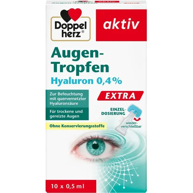 Eye Gotas Doppelerz Hyaluron 0,4% extra 10 x 0,5 ml