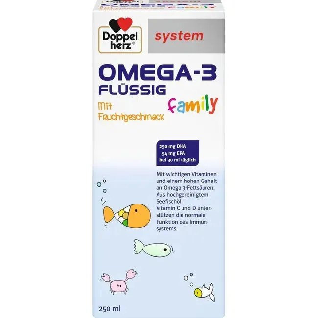 Família Doppelherz Omega-3 Liquid 250 ml