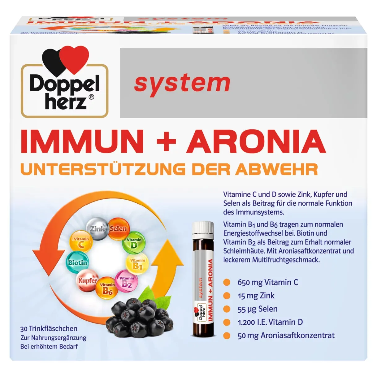 Sistema Doppelerz Imune + Aronia 25 ml x 30 garrafas