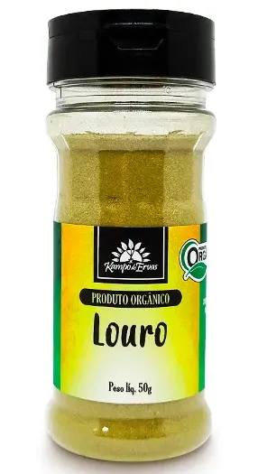 Kampo de Ervas Louro em Pó Condimento Puro Orgânico 50g