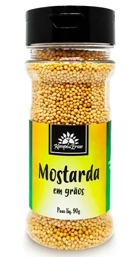 Kampo de Ervas Mostarda em Grãos Condimento Puro 90g