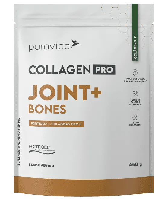 Puravida Collagen Pro Joint + Bones - Suplemento em Pó Sabor Neutro 450g