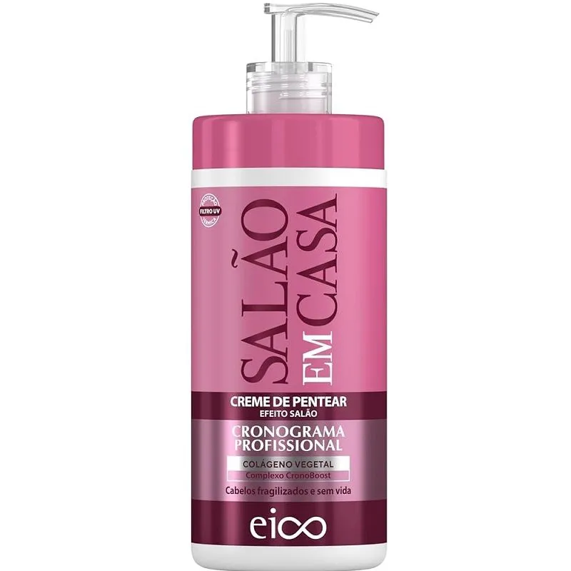 EICO CREME DE PENTEAR SALAO EM CASA CRONOGRAMA 600ML