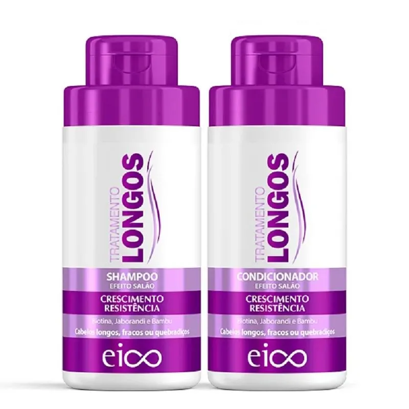 EICO KIT SHAMPOO 450ML/CONDICIONADOR 400ML CABELOS LONGOS