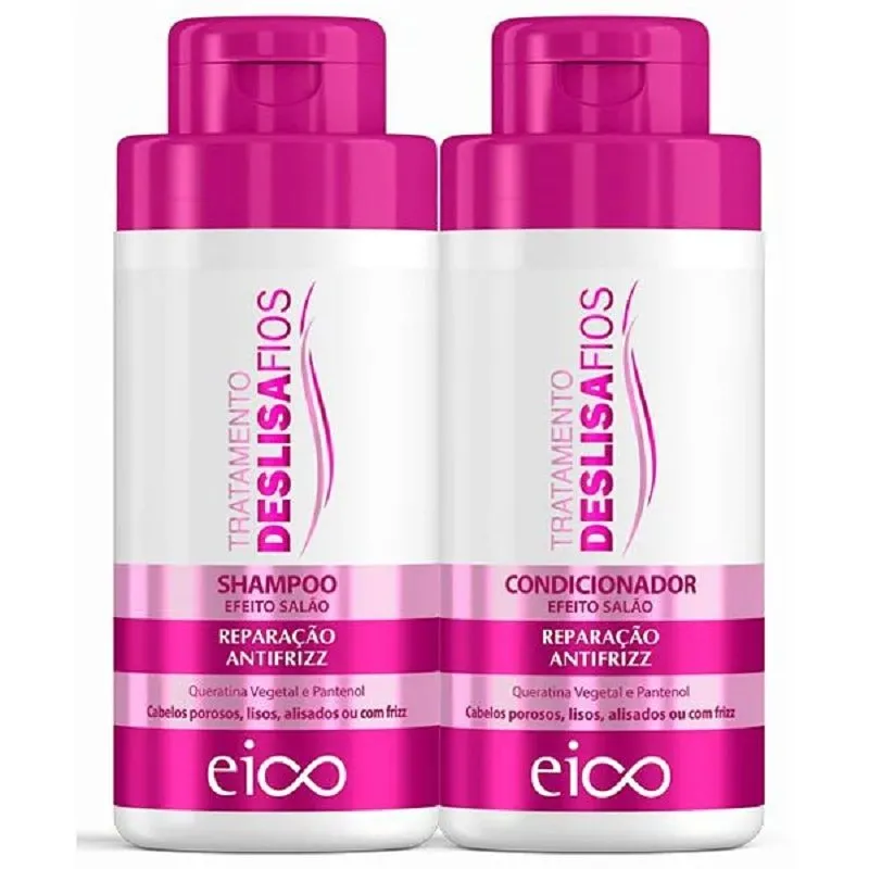 EICO KIT SHAMPOO 450ML/CONDICIONADOR 400ML DESLISA FIOS