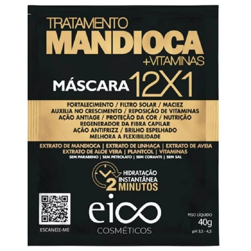 EICO MASCARA SACHE MANDIOCA 40G
