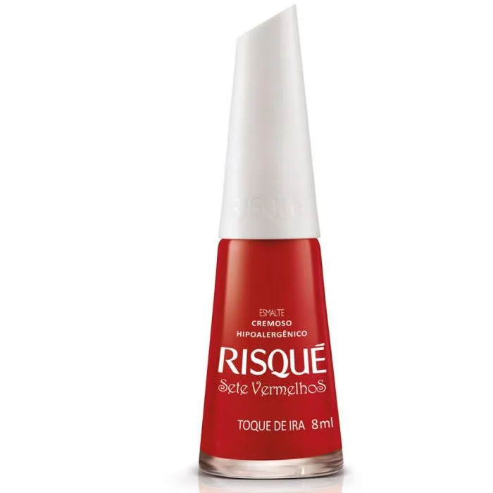 Esmalte Cremoso Risque 7 Vermelhos Toque De Ira 8mL