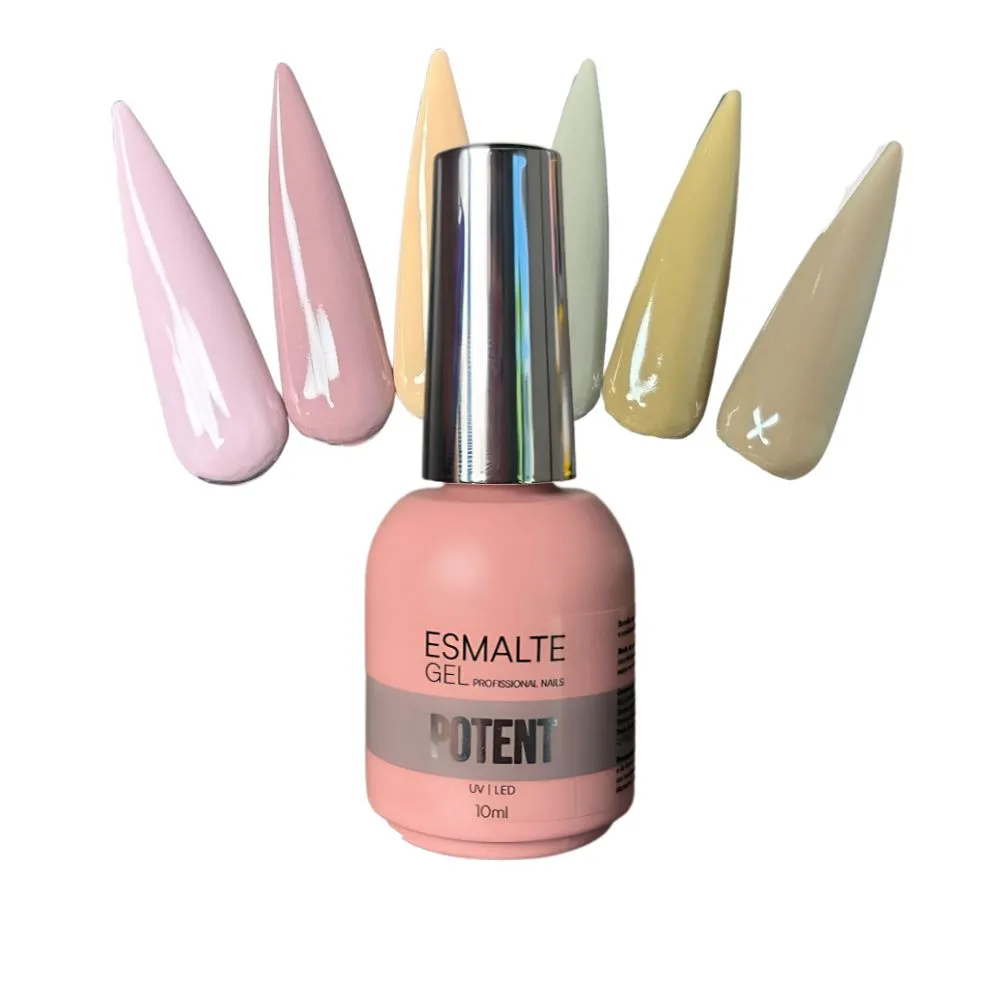 Esmaltes em Gel - Coleção Nude 10ml - Potent