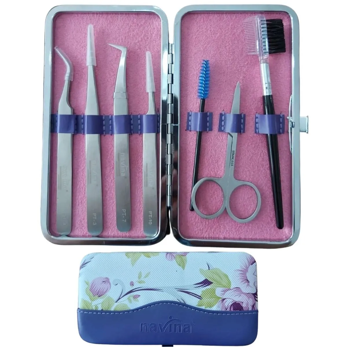 Estojo Para Pinças Com 4 Pinças Navina