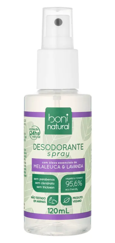 Boni Natural Desodorante Melaleuca e Lavanda Spray 120ml