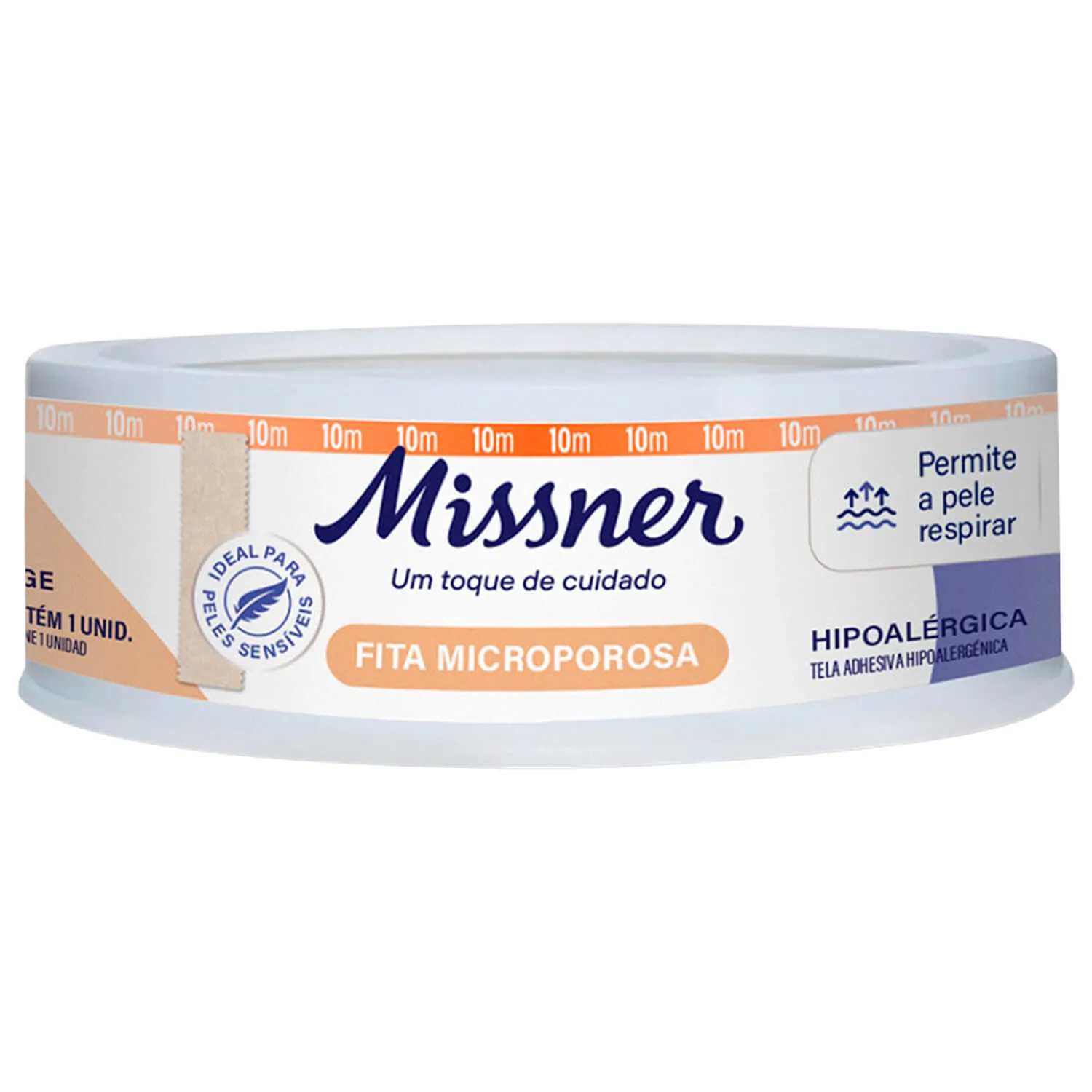 Fita Micropore Missner 1,2cmx10m