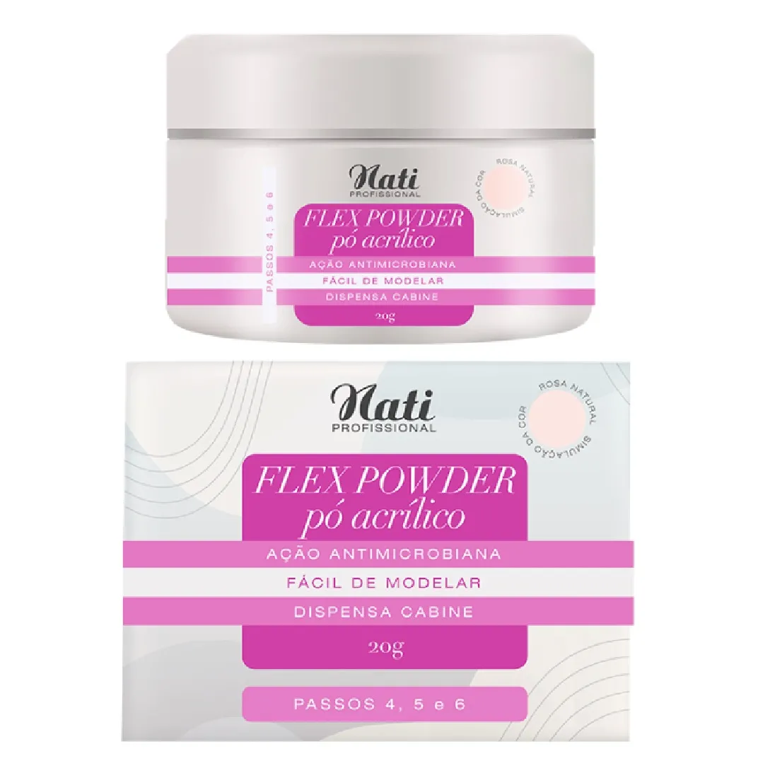 Flex Powder Pó Acrílico 20g ROSA - Nati