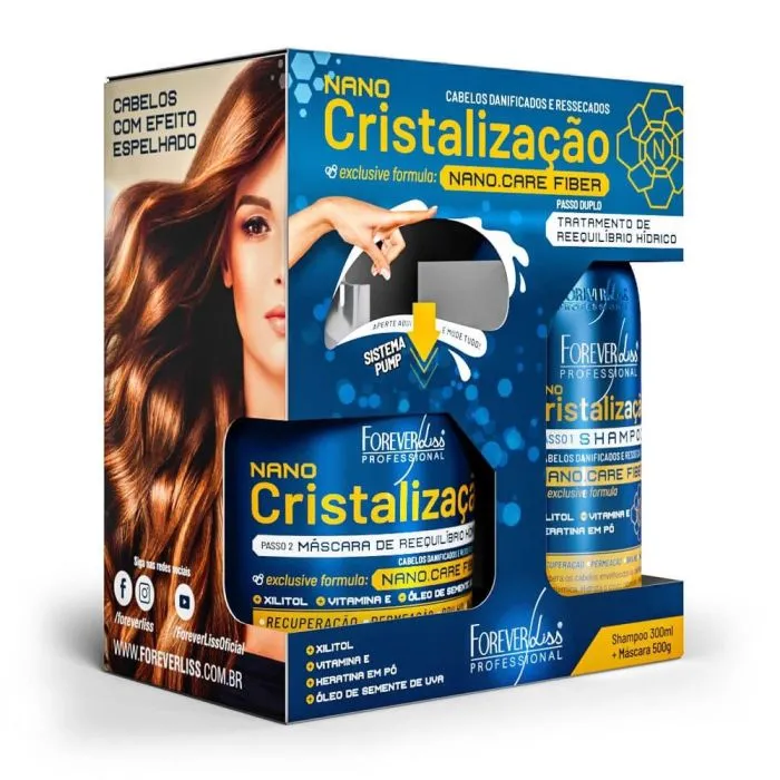 Forever Liss Kit Nano Cristalização (Shampoo E Máscara)