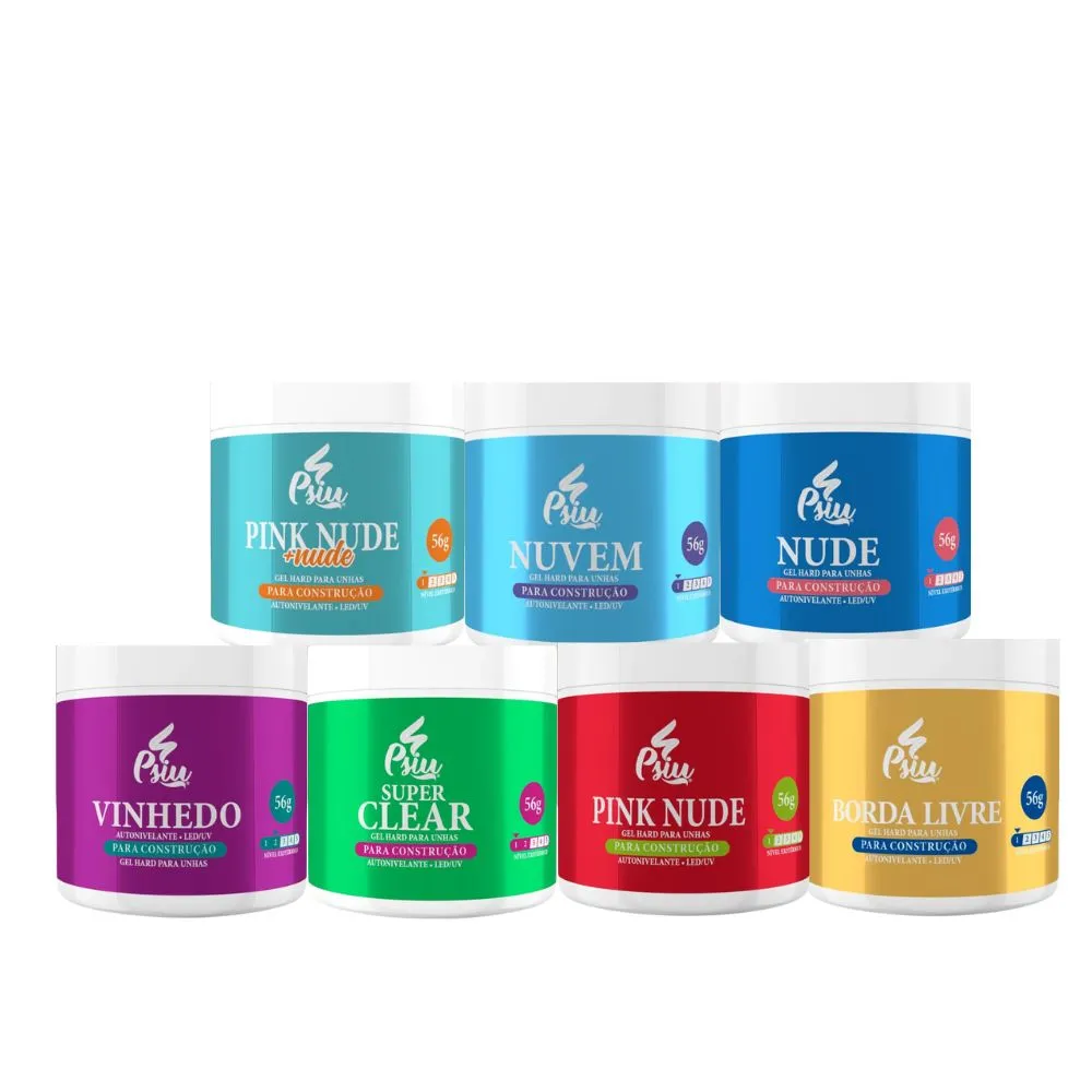 Gel Construção Hard para Unhas 56g - Psiu