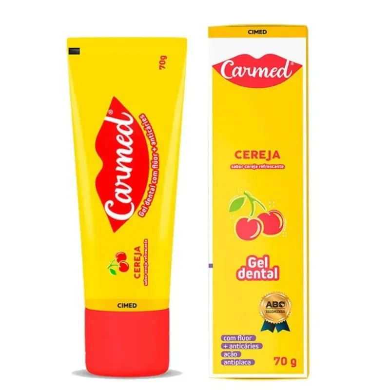Carmed Gel Dental Cereja com Fluor 70g