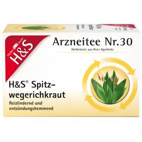 H&S Ribwort Herbal Tea No. 30 1 Caixa