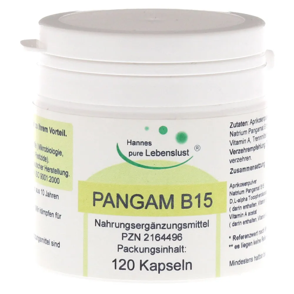 Hannes Pangam Vitamina B15 Capsules 120 Cap