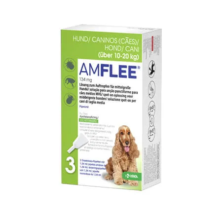 Amflee Spot On 134mg 10-20Kg 3 Pipetas