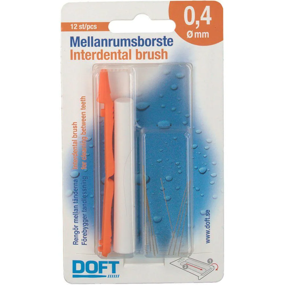 Brush interdental doft 0,4 mm 12 pcs
