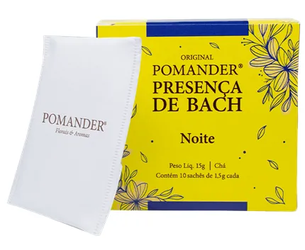 Pomander Presença de Bach Chá Misto Noite Caixa 10 Sachês