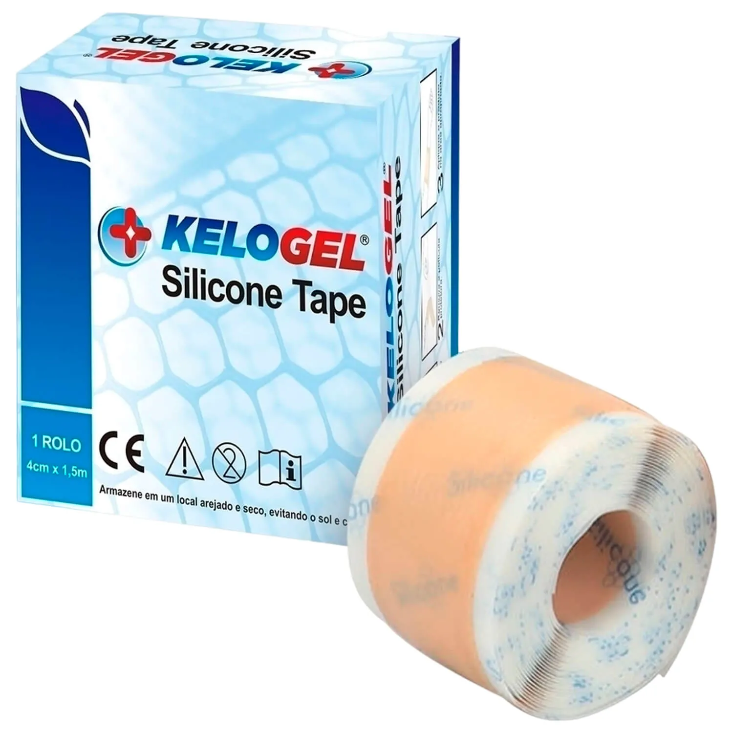 Kelogel Tape Silicone Medico Hospitalar 4cmx1,5m
