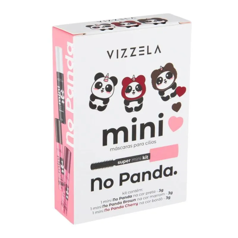 Vizzela Kit 3 Mini Máscaras No Panda 3x3g