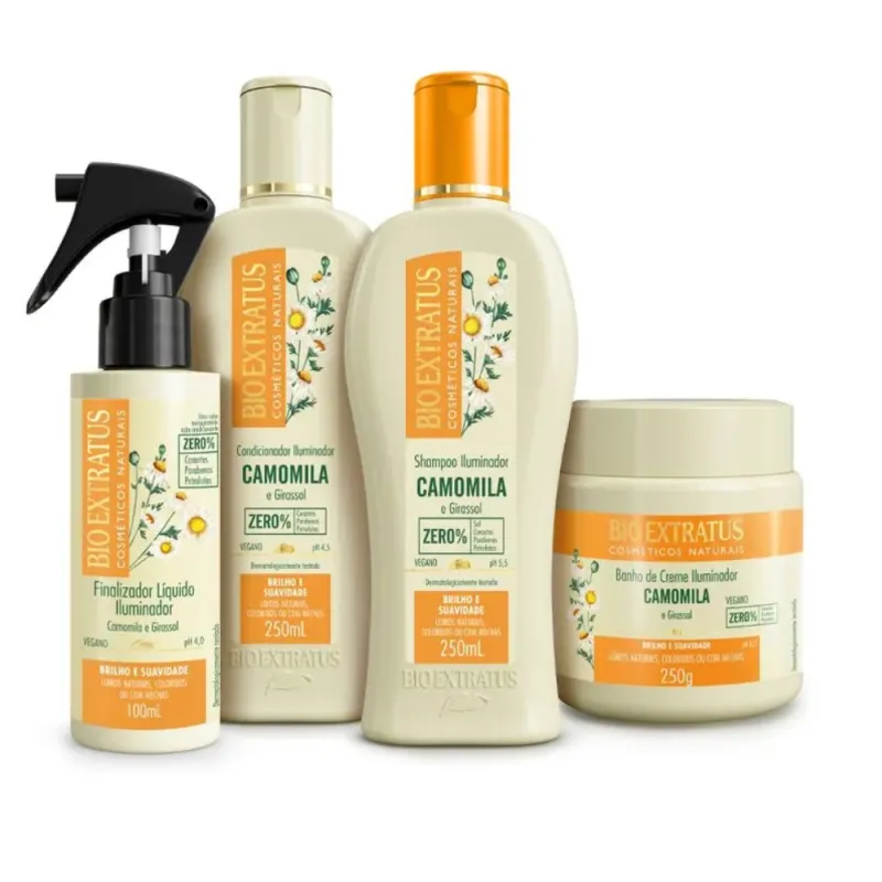 Bio Extratus Kit Camomila (250mL/g) Linha Completa