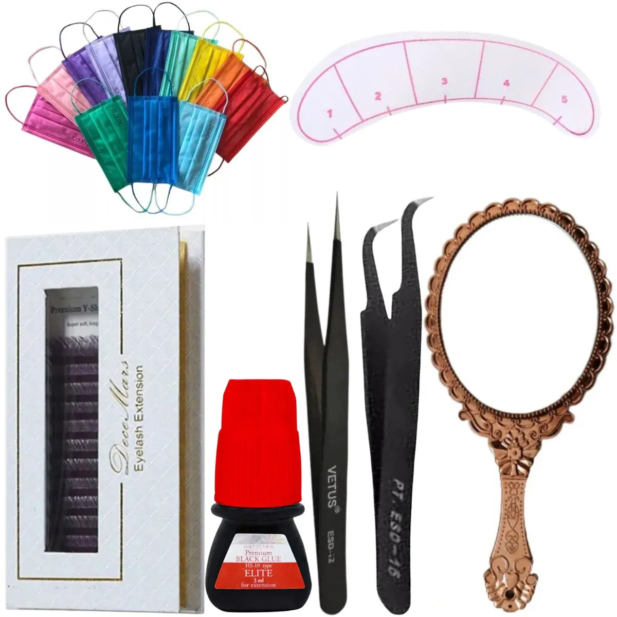 Kit Completo Para Extensão De Cílios Decemars