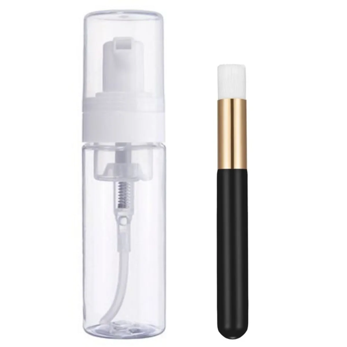 Kit de Higienização de Cílios Pump 100ml + Pincel de Limpeza